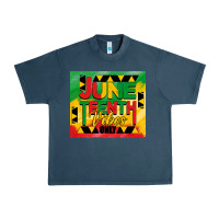 Midnight Navy juneteenth vibes only tumbler Urban Heavy Tee - BarkalooDesign