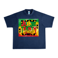 Navy juneteenth vibes only tumbler Urban Heavy Tee - BarkalooDesign