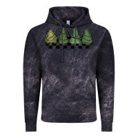 Cloud Black christmas checkered trees Vintage Hoodie - MaliasSmallBusiness