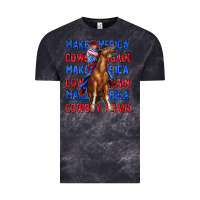 Cloud Black make america cowboy again Vintage Tee - texasbilliewilder