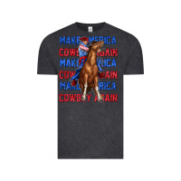 Vintage Black make america cowboy again Vintage Tee - texasbilliewilder