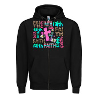 Black faith with cross Zipper Hoodie - AdoDesignShop