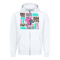 White faith with cross Zipper Hoodie - AdoDesignShop
