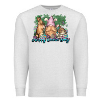 Oatmeal Heather Gnome Bunny Happy Eater Day Premium Sweatshirt - NancyCooperArtShop