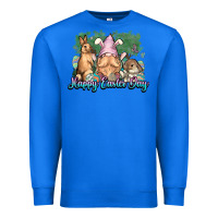True Royal Gnome Bunny Happy Eater Day Premium Sweatshirt - NancyCooperArtShop