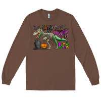 Chestnut spooky saurus rex Long Sleeve Tee - CowhideDigitalArt