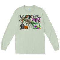 Matcha spooky saurus rex Long Sleeve Tee - CowhideDigitalArt