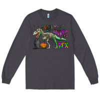 Smoke spooky saurus rex Long Sleeve Tee - CowhideDigitalArt