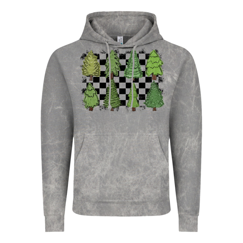 Checkered Trees Vintage Hoodie by MaliasSmallBusiness | Teevron