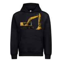 Black Excavator Urban Hoodie - LillyAllenDesigns