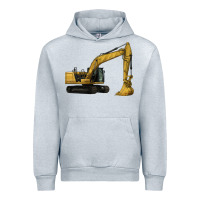 Heather Grey Excavator Urban Hoodie - LillyAllenDesigns