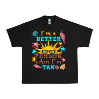 Black i m a better person when i m tan Urban Heavy Tee - texasbilliewilder