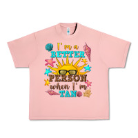 Salmon i m a better person when i m tan Urban Heavy Tee - texasbilliewilder