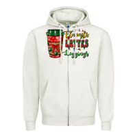 Oatmeal Heather flannels lattes leggings Zipper Hoodie - BundleAndBundleShop