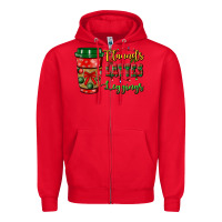 Red flannels lattes leggings Zipper Hoodie - BundleAndBundleShop