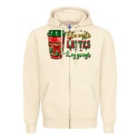 Sandshell flannels lattes leggings Zipper Hoodie - BundleAndBundleShop