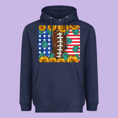 American Football And America Heavyweight Hoodie Designed By Nancycooperartshop