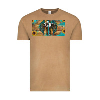 Vintage Camel Blessed cros sunflowers Vintage Tee - RanaPortraitStore