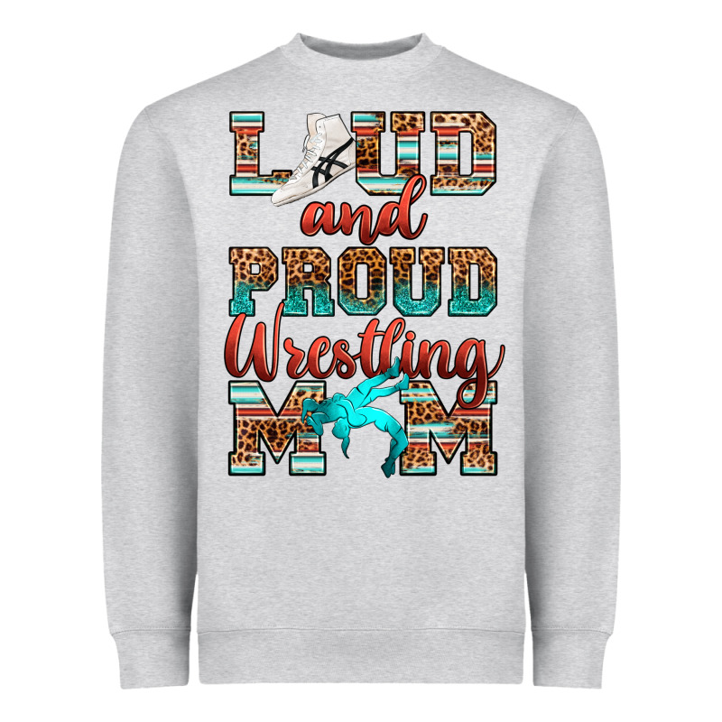 Loud And Proud Wrestling Mom Heavyweight Sweatshirt by RanaPortraitStore | Teevron