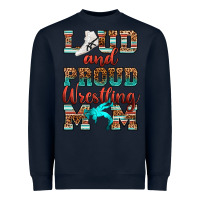 Navy loud and proud wrestling mom Heavyweight Sweatshirt - RanaPortraitStore