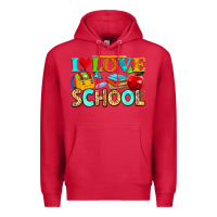 Cardinal i love school Premium Hoodie - NancyCooperArtShop