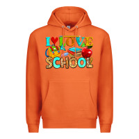 Carrot i love school Premium Hoodie - NancyCooperArtShop