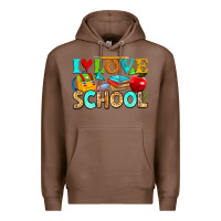Chestnut i love school Premium Hoodie - NancyCooperArtShop