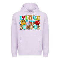 Lilac i love school Premium Hoodie - NancyCooperArtShop