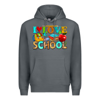 Rock i love school Premium Hoodie - NancyCooperArtShop