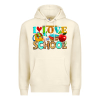 Sandshell i love school Premium Hoodie - NancyCooperArtShop