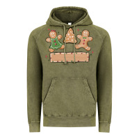 Vintage Olive gingerbread christmas Vintage Hoodie - MaliasSmallBusiness