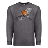 Charcoal Heather Flying American Robin Premium Sweatshirt - LillyAllenDesigns