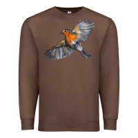 Chestnut Flying American Robin Premium Sweatshirt - LillyAllenDesigns