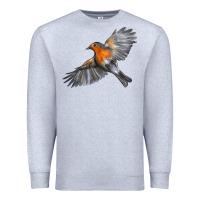 Heather Grey Flying American Robin Premium Sweatshirt - LillyAllenDesigns
