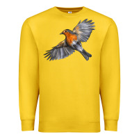 Lemon Flying American Robin Premium Sweatshirt - LillyAllenDesigns