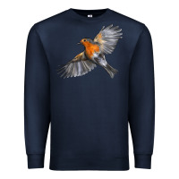 Navy Flying American Robin Premium Sweatshirt - LillyAllenDesigns