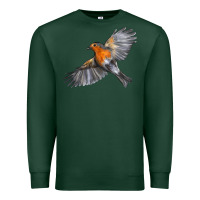 Sports Green Flying American Robin Premium Sweatshirt - LillyAllenDesigns