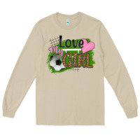 Mushroom love my girl soccer Long Sleeve Tee - HRA Design Shop