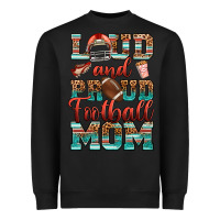 Black loud and proud football mom Heavyweight Sweatshirt - RanaPortraitStore