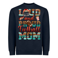 Navy loud and proud football mom Heavyweight Sweatshirt - RanaPortraitStore