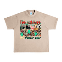 French Oak i'm just here for the snacks #soccer sister Urban Heavy Tee - Zillion Design Studio