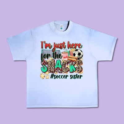 I'm Just Here For The Snacks #soccer Sister Urban Heavy Tee Designed By Zillion Design Studio