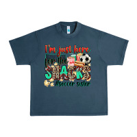 Midnight Navy i'm just here for the snacks #soccer sister Urban Heavy Tee - Zillion Design Studio