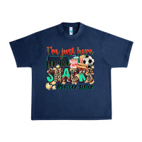 Navy i'm just here for the snacks #soccer sister Urban Heavy Tee - Zillion Design Studio