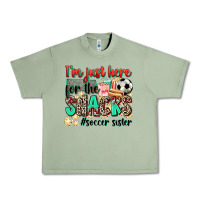 Oil Green i'm just here for the snacks #soccer sister Urban Heavy Tee - Zillion Design Studio