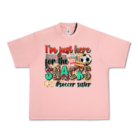 Salmon i'm just here for the snacks #soccer sister Urban Heavy Tee - Zillion Design Studio