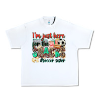 White i'm just here for the snacks #soccer sister Urban Heavy Tee - Zillion Design Studio