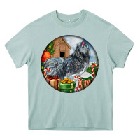 Arona ameraucana rooster christmas Heavy Core Tee - LillyAllenDesigns