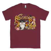 Burgundy senior 2024 Classic Tee - RacoonDesign
