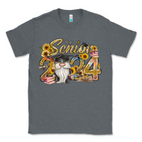 Charcoal Heather senior 2024 Classic Tee - RacoonDesign